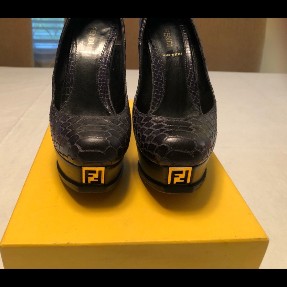 Fendi platform pumps